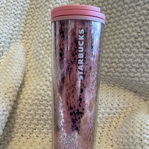 NEW 2019 Starbucks Pink & Gold Foil Tumbler